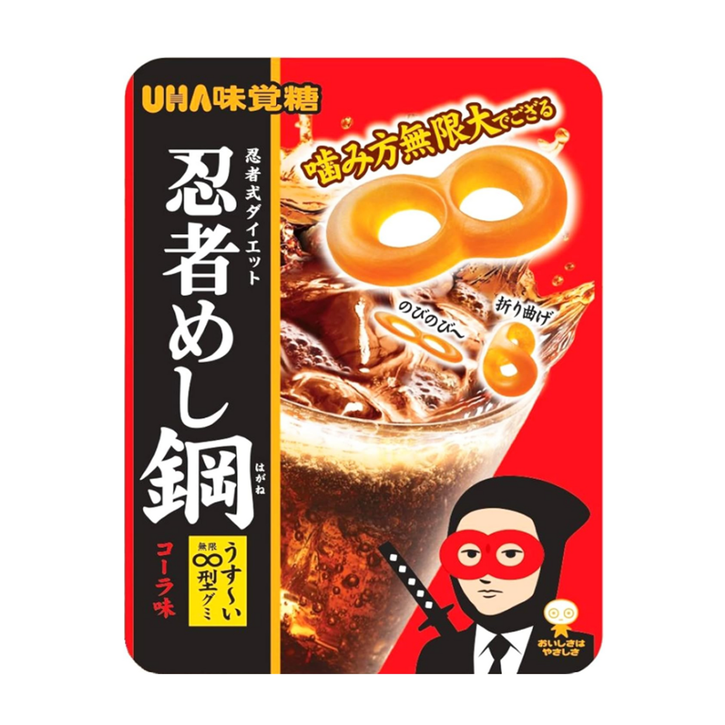 Mikakuto Ninja Food Steel Cola Flavor 50g × 10 Packs
