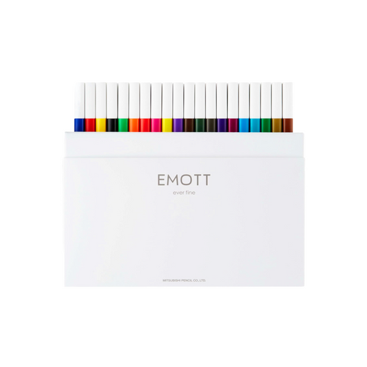 Mitsubishi Pencil Emott Water-based Felt-Tip Pen 40 Colors [PEM-SY 40C]