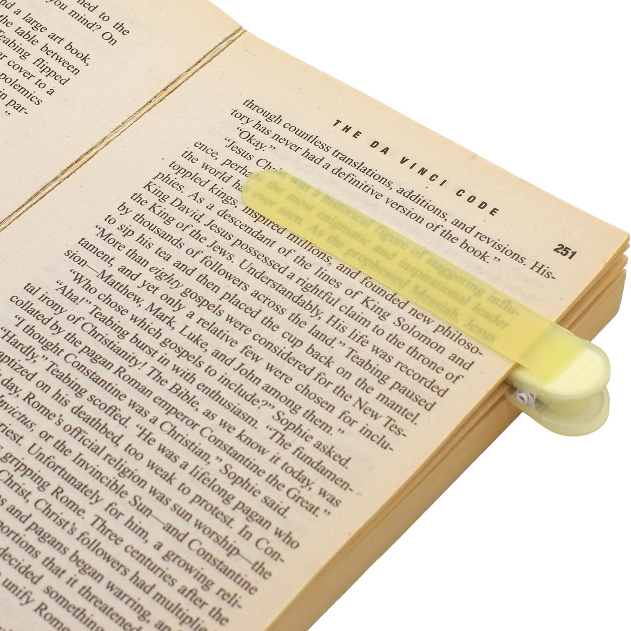 Nakabayashi Patap Silicone Book Marker – Clear Yellow & Clear Blue