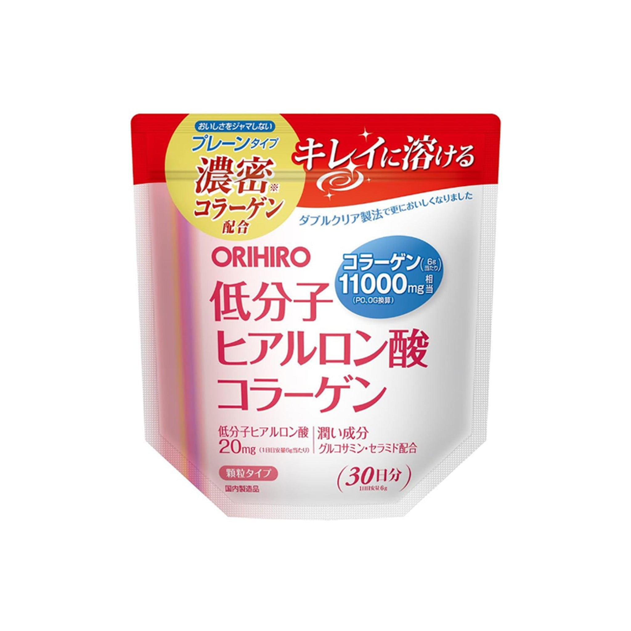 Orihiro Hyaluronic Acid Collagen 180g (30-Day Supply)
