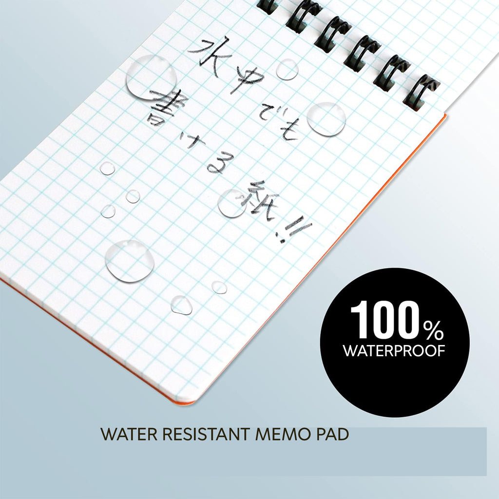 Okina Project Paper Waterproof Memo Pad B7 5mm Grid