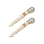 Two beige correction tape dispensers with clear plastic ends, labeled '5 mm WHIPER CORRECTION TAP', shown on a plain white background.