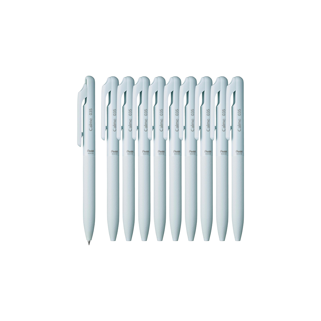 Pentel Calme Single Color Ballpoint Pen (Set of 10pcs)