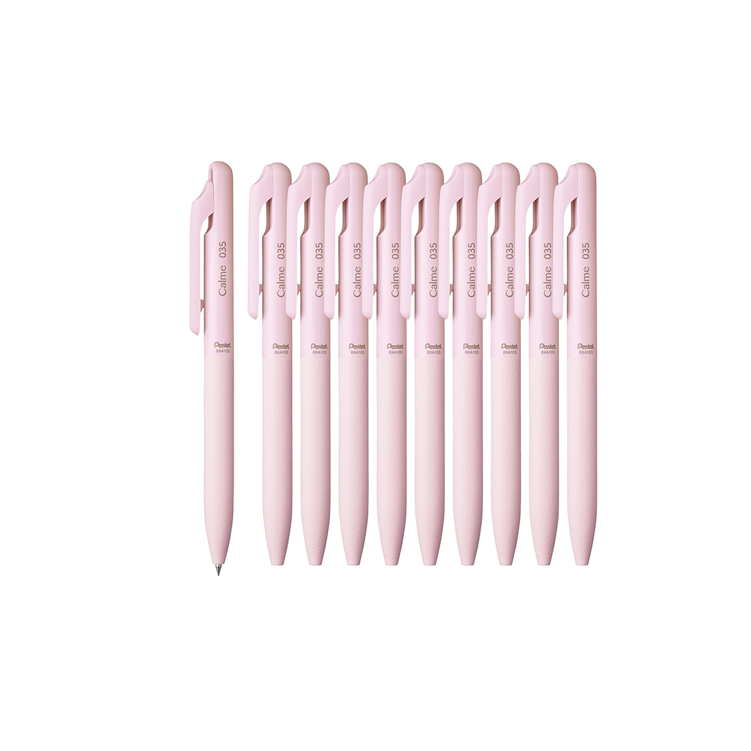 Pentel Calme Single Color Ballpoint Pen (Set of 10pcs)