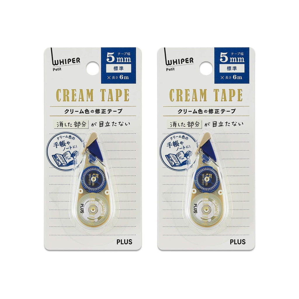 PLUS Whiper Petit Cream Correction Tape 5mm x 6m – Blue