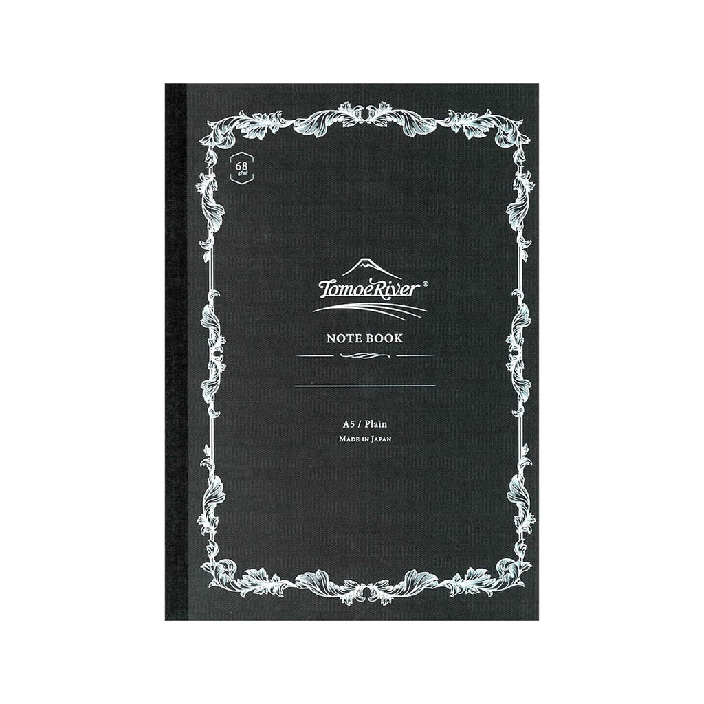 Black notebook with decorative border and 'Tamae River' branding on a white background