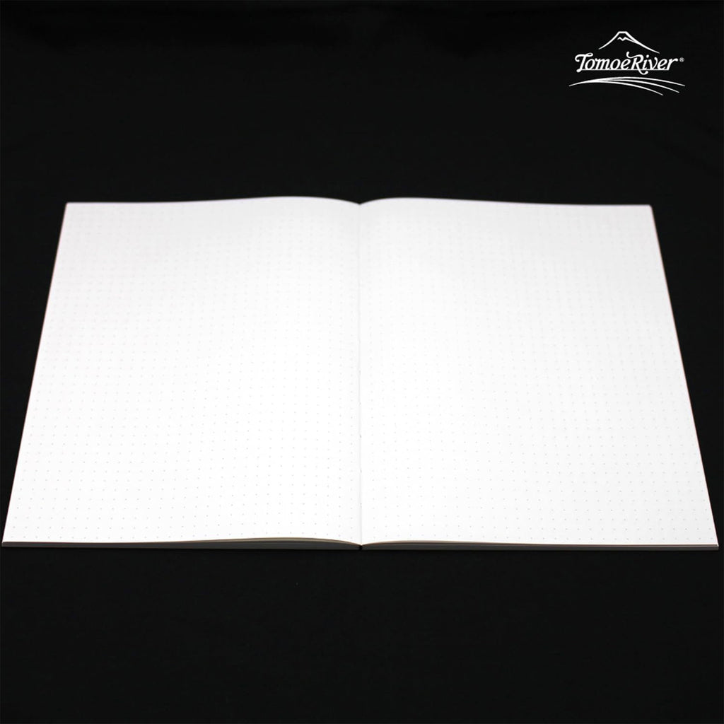 SAKAE Technical Paper Softcover Notebook A5 – Tomoe River FP 68gsm, White, 160 Pages, 5mm Dot Grid (SR-A5NB-LD68)