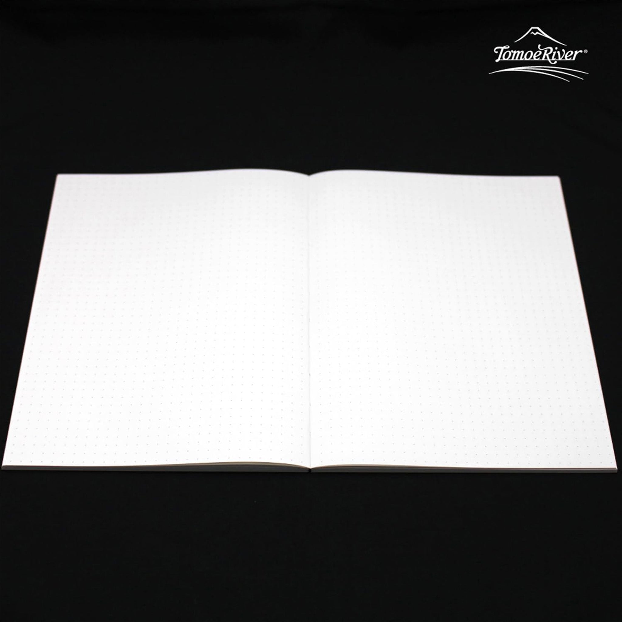 SAKAE Technical Paper Softcover Notebook A5 – Tomoe River FP 68gsm, White, 160 Pages, 5mm Dot Grid (SR-A5NB-LD68)