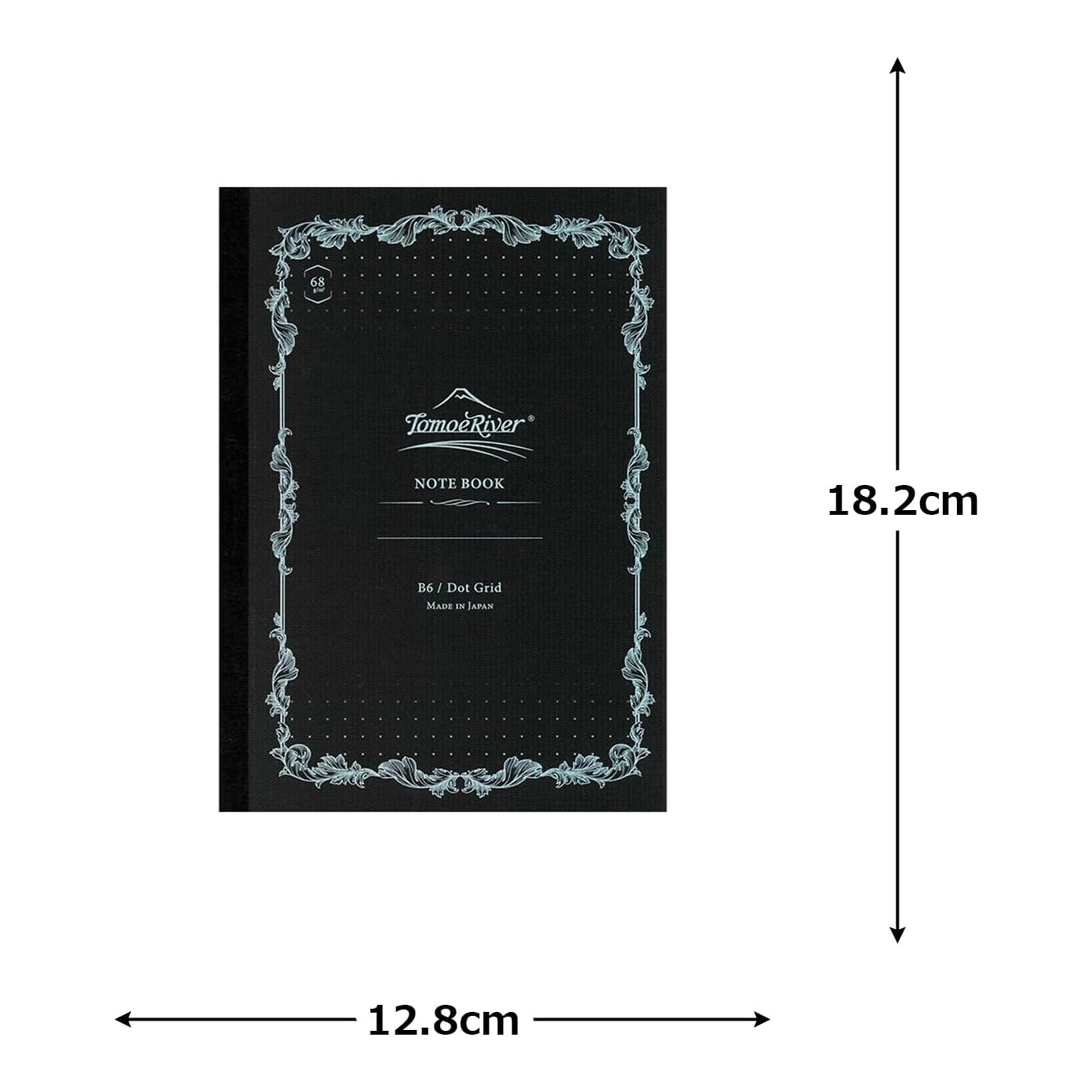 SAKAE Technical Paper Softcover Notebook B6 – Tomoe River FP 68gsm, White, 160 Pages, 5mm Dot Grid (SR-B6NB-LD68)