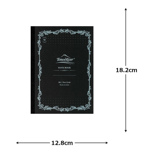 SAKAE Technical Paper Softcover Notebook B6 – Tomoe River FP 68gsm, White, 160 Pages, 5mm Dot Grid (SR-B6NB-LD68)