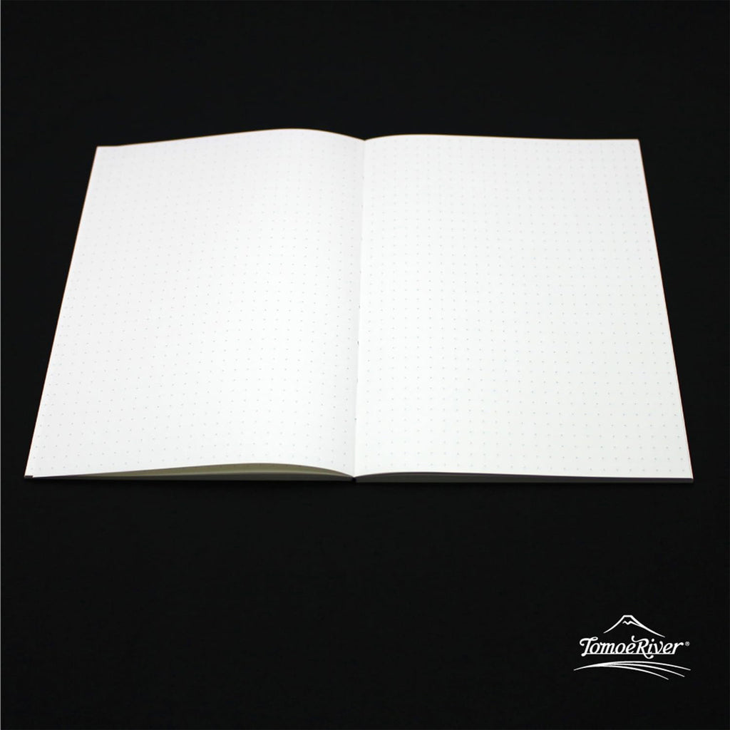 SAKAE Technical Paper Softcover Notebook B6 – Tomoe River FP 68gsm, White, 160 Pages, 5mm Dot Grid (SR-B6NB-LD68)