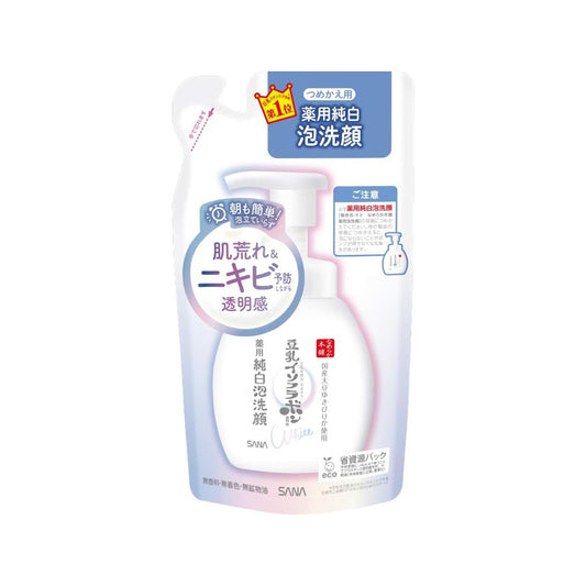 SANA Nameraka Honpo Medicated Foam Face Wash (For Refill), 6.1 fl oz (180 ml)