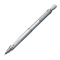 A silver Mitsubishi Pencil Uni Ball Kuru Toga Roulette mechanical pencil with a 0.5mm tip.