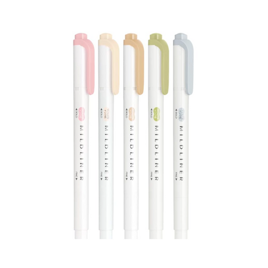 Zebra Mildliner Highlighter – 5 Color Set